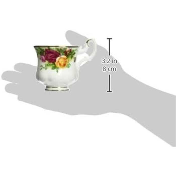 Сервіз Royal Albert Old Country Roses на 4 персони, кістяна порцеляна, вінтажний квітковий візерунок, чайник 0,8 л