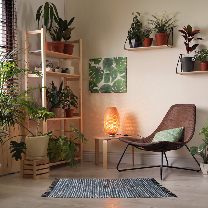 Килимок Relaxdays Flickenteppich з екошкіри та бавовни