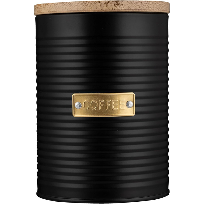 Кейс для кави Typhoon Otto, 1.4 л, бамбуковий кришка, герметичний, з нержавіючої сталі