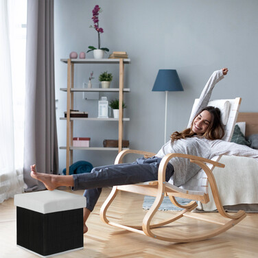 Relaxdays Ottoman з місцем для зберігання речей