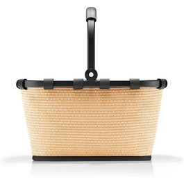 Сумка-шопер Reisenthel CarryBag XS – Стабільний шопер XS формату з практичною внутрішньою кишенею – Елегантний та водовідштовхуючий дизайн (Рафія, Чорний)