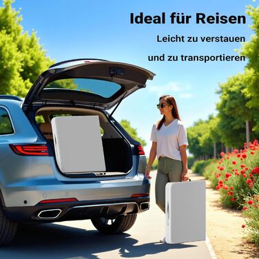 Складний кемпінговий стіл Wiltec 122x60x75 см з ручкою для перенесення - для пікніка, саду, вечірок