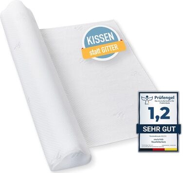 Надувне дитяче ліжко для подорожей - ліжко з захистом від падіння та вбудованим насосом - Портативне дитяче туристичне ліжко з тканиною Oeko-Tex - Ідеально для кемпінгу, готелів та дому (1 шт, 180 см)