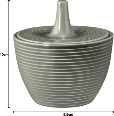 Seltmann Weiden Beat Pearl Grey Sugar Bowl + Milk Jug 2-Piece Set