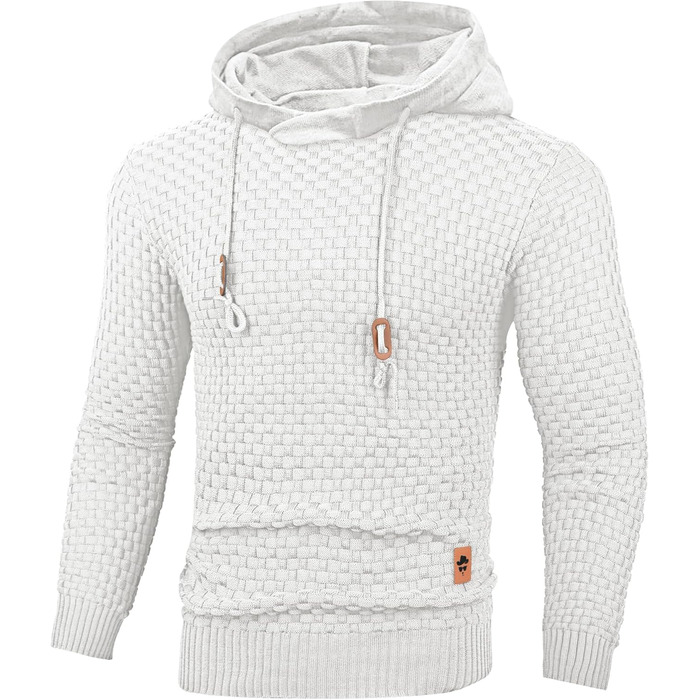 Пуловер чоловічий Tarainya з капюшоном, теплий светр з довгим рукавом, зимовий, XL
