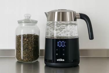Електричний чайник Etika ET09/C, 2200 Вт, 1,7 л, чорний