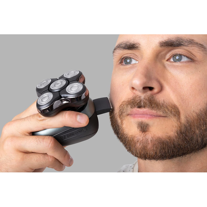 Електричний голкострум Remington XR1600 для гоління голови чоловіків - 5 голкових насадок, гоління до 0,2 мм, вологостійкий, з тримером