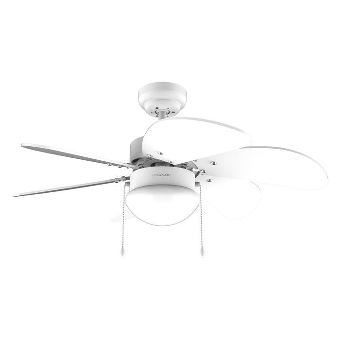 Стельовий вентилятор Cecotec EnergySilence Aero 3600 Vision Full 91 см з підсвіткою, 50 Вт, 3 швидкості, білий