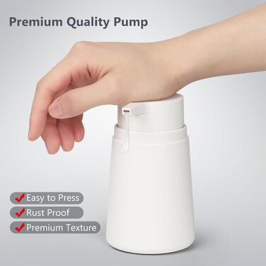 Дозатор мила з пластику, 2 шт. - дозатор мила з помпою для ванної, кухні, мийної кімнати (білий)