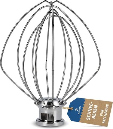 Вінчик Bluparts для кухонної машини KitchenAid, нержавіюча сталь, сумісний з аксесуарами Kitchen Aid, замінник оригінального міксерного вінчика