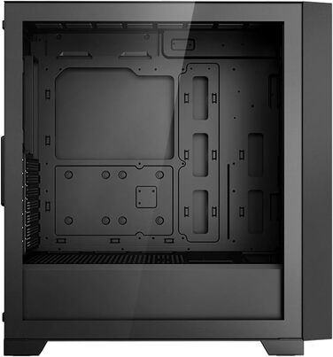 Корпус ПК Tower ATX CPS C3T500 ARGB: 6 вентиляторів ARGB, підтримка RTX 40, двостороннє скло, без колонок (Чорний)