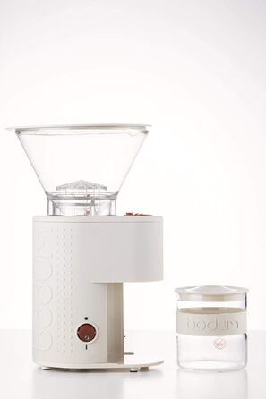 Кавомолка Bodum EURO-3 Bistro, нержавіюча сталь, біла