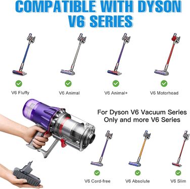 Запасний акумулятор V6 для пилососів Dyson V6, DC58, DC62, DC59, DC61, Animal, DC72, DC74, SV03, SV05, SV06, SV07, SV09