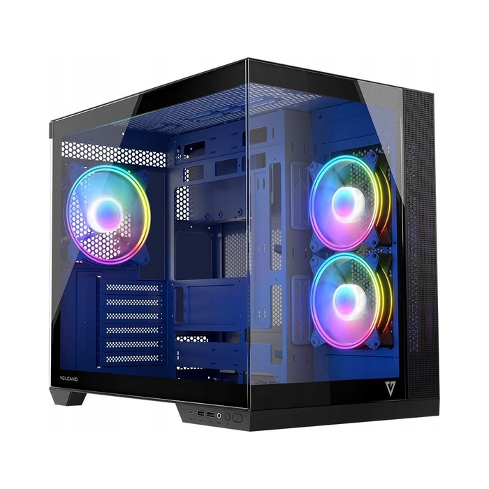 Ігровий корпус для ПК MODECOM VOLCANO PANORAMA ARGB 3F MIDI, сірий
