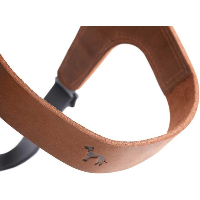 Нашийник для собак HUNTER DIMARO, м'яка та міцна шкіра, регульований, для цуценят та собак, розмір M, колір cognac