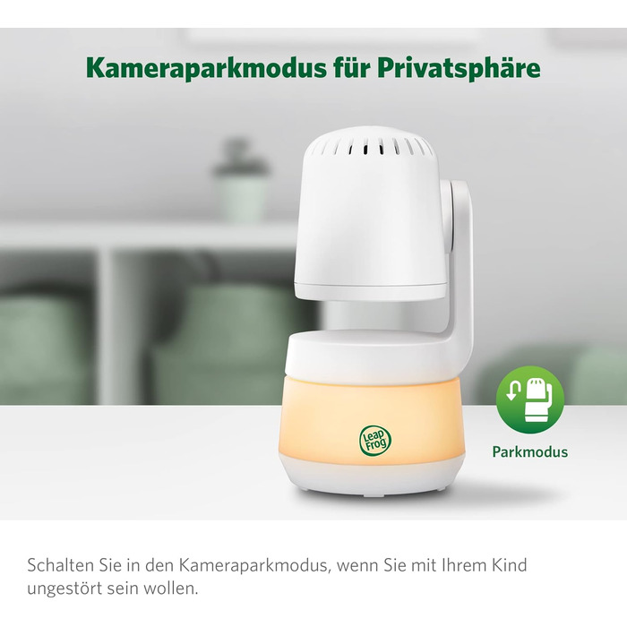 Відеоняня LeapFrog LF2513 без Wi-Fi з IPS екраном 2.8 дюйма, поворотна, з нічним баченням, датчиком температури, радіусом дії 300 метрів та тривалістю роботи батареї 12 годин