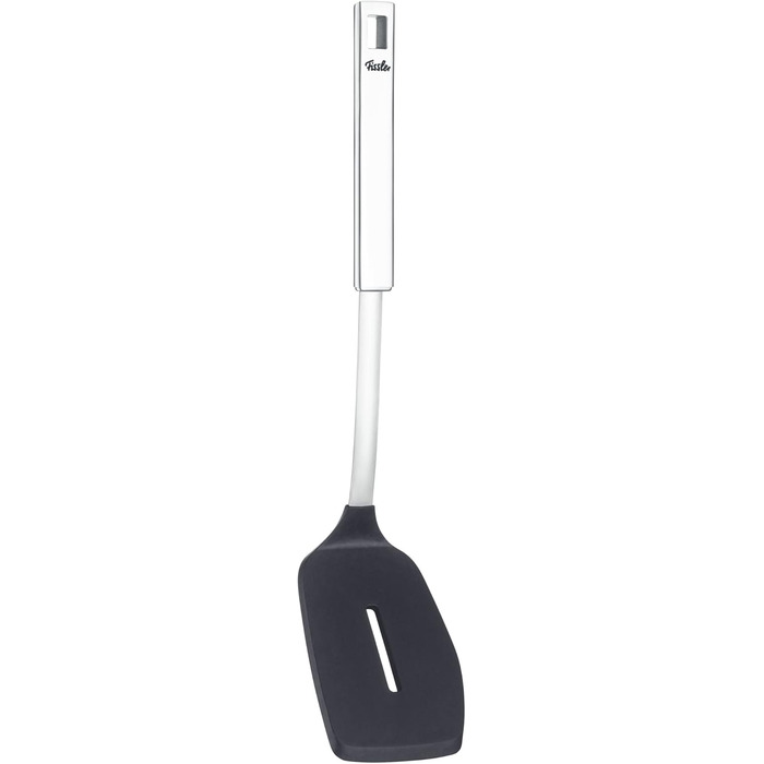 Лопатка кухонна Fissler Original-Profi Collection з нержавіючої сталі та силікону, з прорізами, преміум якість, срібляста