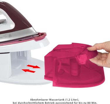 Clatronic® станція для прасування з парою DBS 3749 (біла) | 3,5 бар, 1,2 л, 2400 Вт | Anti-Tropf System