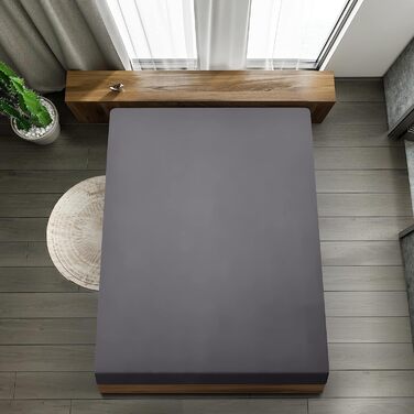 Utopia Bedding - 6-Piece Fitted Sheet Set - 90 x 200 cm - Grey - Brushed Microfiber Fitted Sheet - 35 cm Deep Pocket