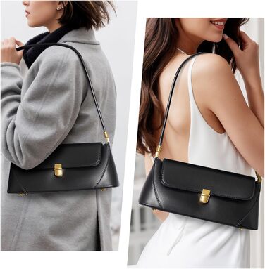 Жіноча сумка-клатч вінтажний стиль, коричнева екошкіра з пряжкою – ретро сумочка через плече