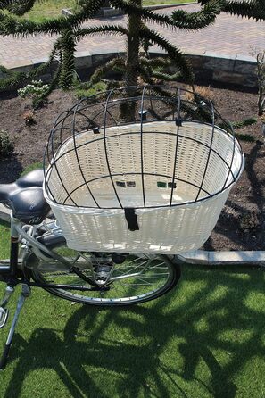 Корзина для велосипеда Marcus Hundefahrradkorb XXL для собак та котів з плетіння з лози та металевим ґратом