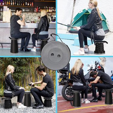 Складаний туристичний стілець-табурет, сірий. Максимальне навантаження 200 кг. Ідеально для кемпінгу, риболовлі, пікніків та подорожей. З сумкою для перенесення.