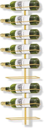 B4Life Wine Rack Bottle Rack, Wine Rack Wall for 9 Wine Bottles - Wine Rack Wall Wood, Metal Black Hanging Wine Rack Wall Mount Wine Bottle Racks for Kitchen, Dining Room, Bar