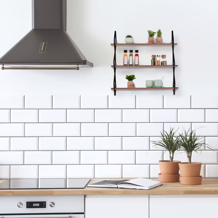 Relaxdays Wall Shelf with 3 Shelves