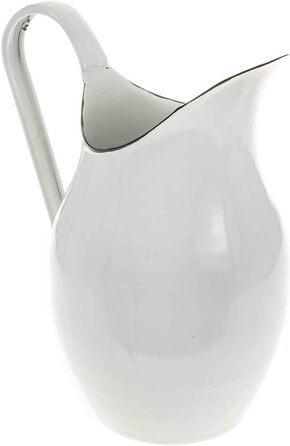 Large enamel jug, enamel can, water jug, water can, vintage shabby chic blue