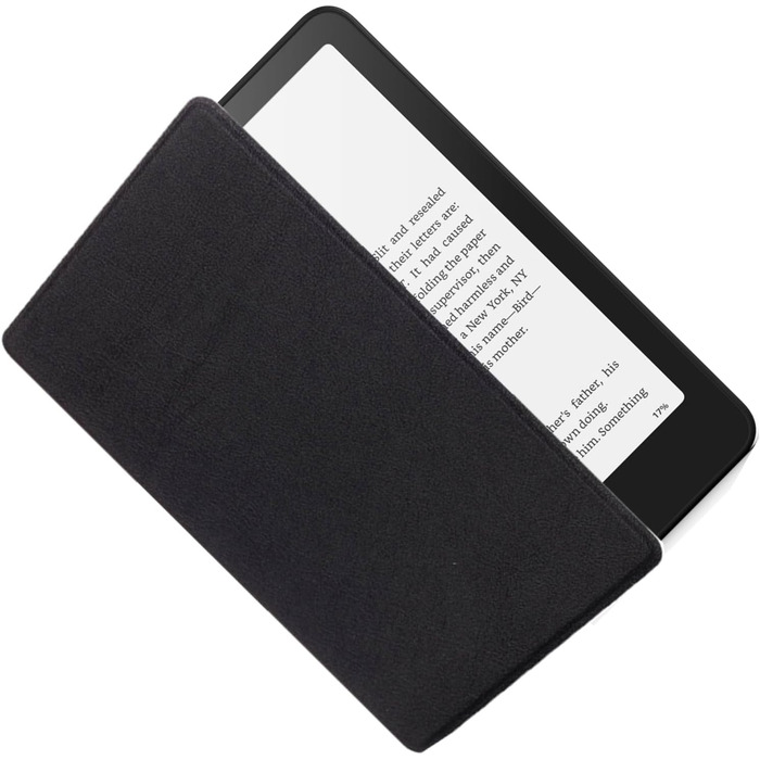 Чохол Flyorigin для Kindle Voyage (2014) з PU шкіри, Smart Sleep/Wake, захисна обкладинка (сумісна з Paperwhite 12th/Kindle Colorsoft 2024), чорний