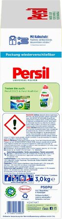 Пральний порошок Persil Universal Tiefenrein, універсальний засіб для прання білизни, гігієнічна свіжість, ефективний від 20°C до 95°C, 50 прань