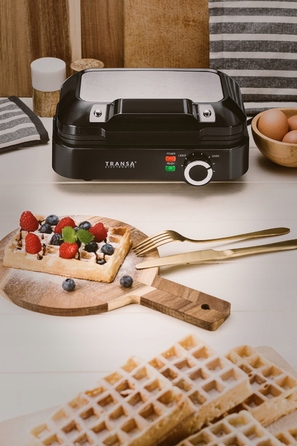 Вафельниця Transa Electronics TE-32 2200 Вт, чорна