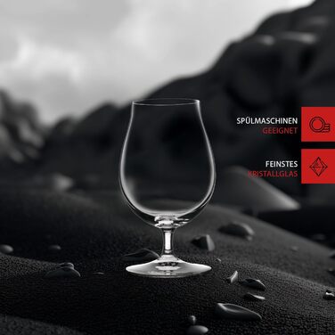 Набір келихів для пива Spiegelau Beer Classics, 475 мл, 6 шт., кришталеве скло, б'яртюльпани, для пива, підходять для посудомийної машини