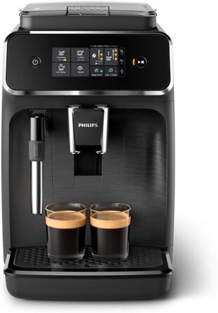 PHILIPS 2200 Series Fully Automatic Coffee Machine – Classic Milk Frother, Intuitive Touch Display, Matte Black (EP2220/10) Classic Milk Frother 2 Coffee Specialties