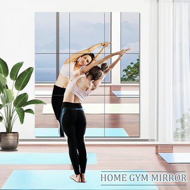 Самоклеючі дзеркальні панелі Augshy 50x60 см (4 шт.) - гнучкі, акрилові, для декору стін