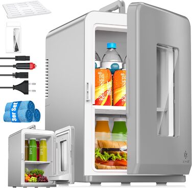 KESSER® Міні холодильник/термобокс 2в1, 15л, AC/DC, для авто, офісу, дому, кемпінгу