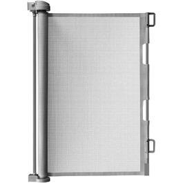 Висувна сітка для захисту сходів Ruhhy 13-140см, висота 85см, сітка-бар'єр, сірий колір