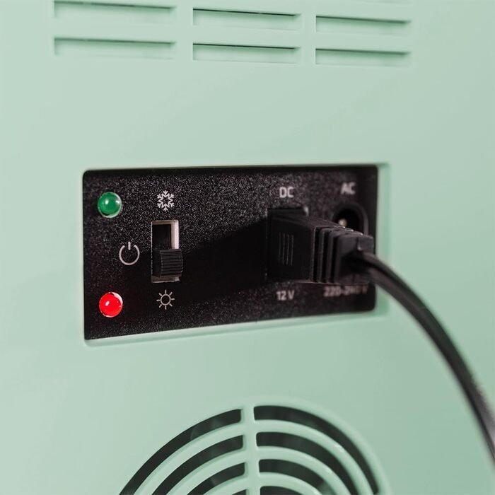 Міні-холодильник Cecotec Bolero MiniCooling Bahamas Mint 6 л, 12V-220V, для авто та кемпінгу, охолодження/нагрівання