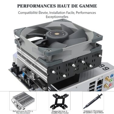 Thermalright SI-100: Повітряний кулер для CPU з 6 тепловими трубами, тихий вентилятор TL-E12 PWM, технологія AGHP 3.0, сумісний з AM4/AM5/Intel 1150/1151/1200/1700/1851/2011