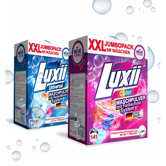 Універсальний пральний порошок Luxii з квітковим ароматом, 10 кг (на 141 прання)