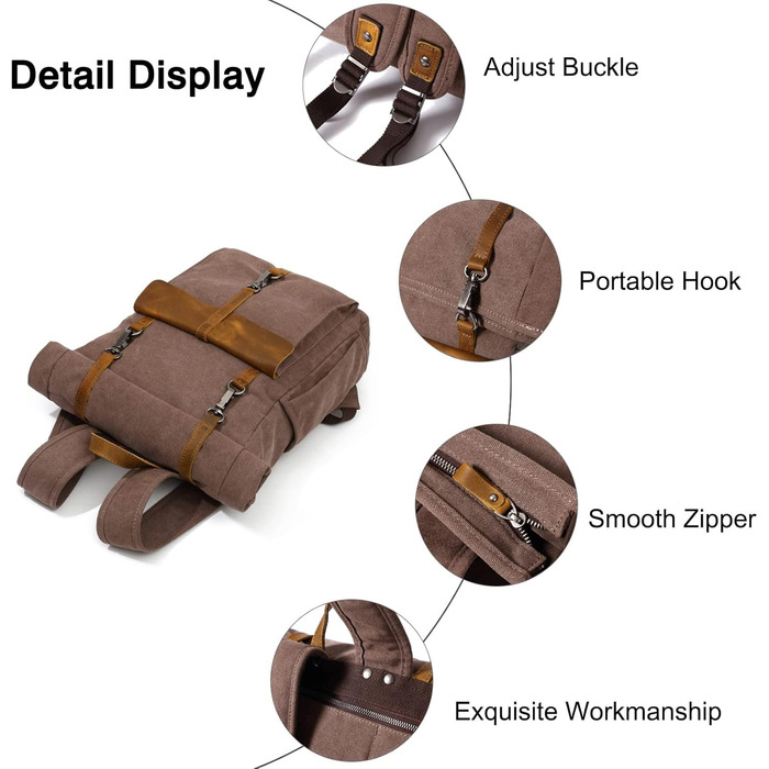 Рюкзак FANDARE Rolltop з водонепроникною тканиною, 15.6