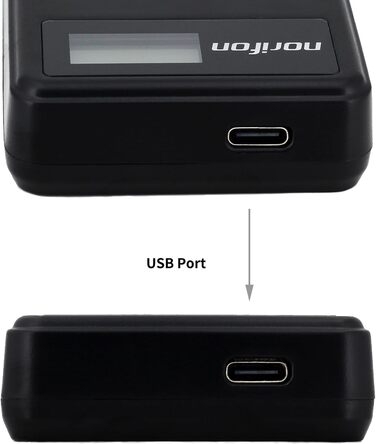 Зарядний пристрій USB для Olympus D-750, SH-21, SP-800UZ, SP-810UZ, SP-815UZ, Stylus 1010, 1030SW, SZ-12, SZ-14, Tough TG-2, VR-340, VR-350, XZ-1 та інших камер Olympus (LCD)