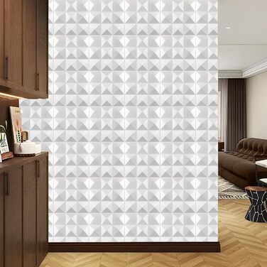 3D стінові панелі ПВХ чорні, декоративні панелі для стін та стелі, геймерські панелі для вітальні та спальні, 2 шт (7)