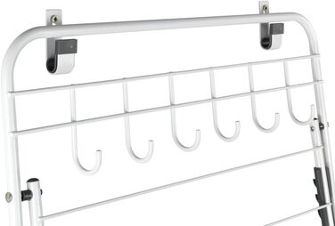 Сушарка для білизни WENKO на двері, 8 м, 3 крила, біла - настінна або підвісна