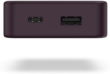 Powerbank Hama Colour 10 10000mAh: портативний зарядний пристрій з USB-C та USB-A, LED дисплеєм, для телефонів, планшетів та інших пристроїв (Плюм)