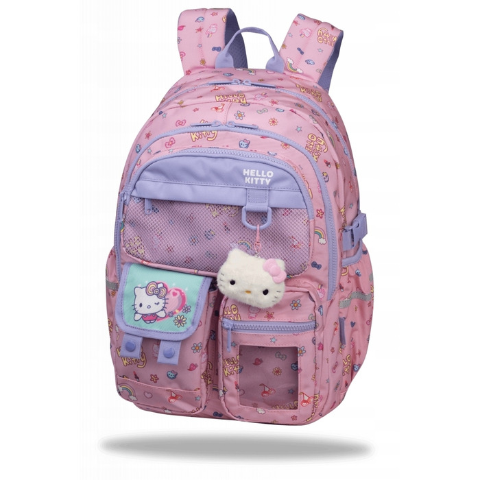 Багатовідсіковий шкільний рюкзак CoolPack, фіолетово-рожевий