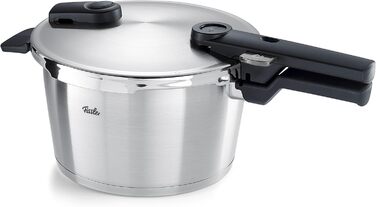 Скороварка Fissler Vitaquick Premium 4,5 л з нержавіючої сталі, для індукції, 2 режими приготування, Ø22 см, вироблено в Німеччині