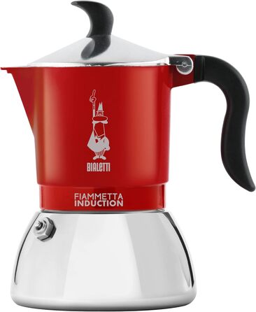 Кавомашина Bialetti Fiammetta Induktion, 4 чашки, червона, для всіх типів плит