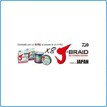 Плетена риболовна волосінь Daiwa J-Braid 8, 0.20 мм, 13 кг, 300 м, салатова