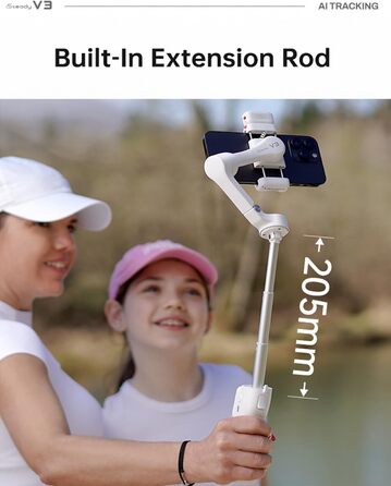 Hohem iSteady V3 – Стабілізатор для смартфона з AI-трекером, магнітним світлом та пультом ДУ